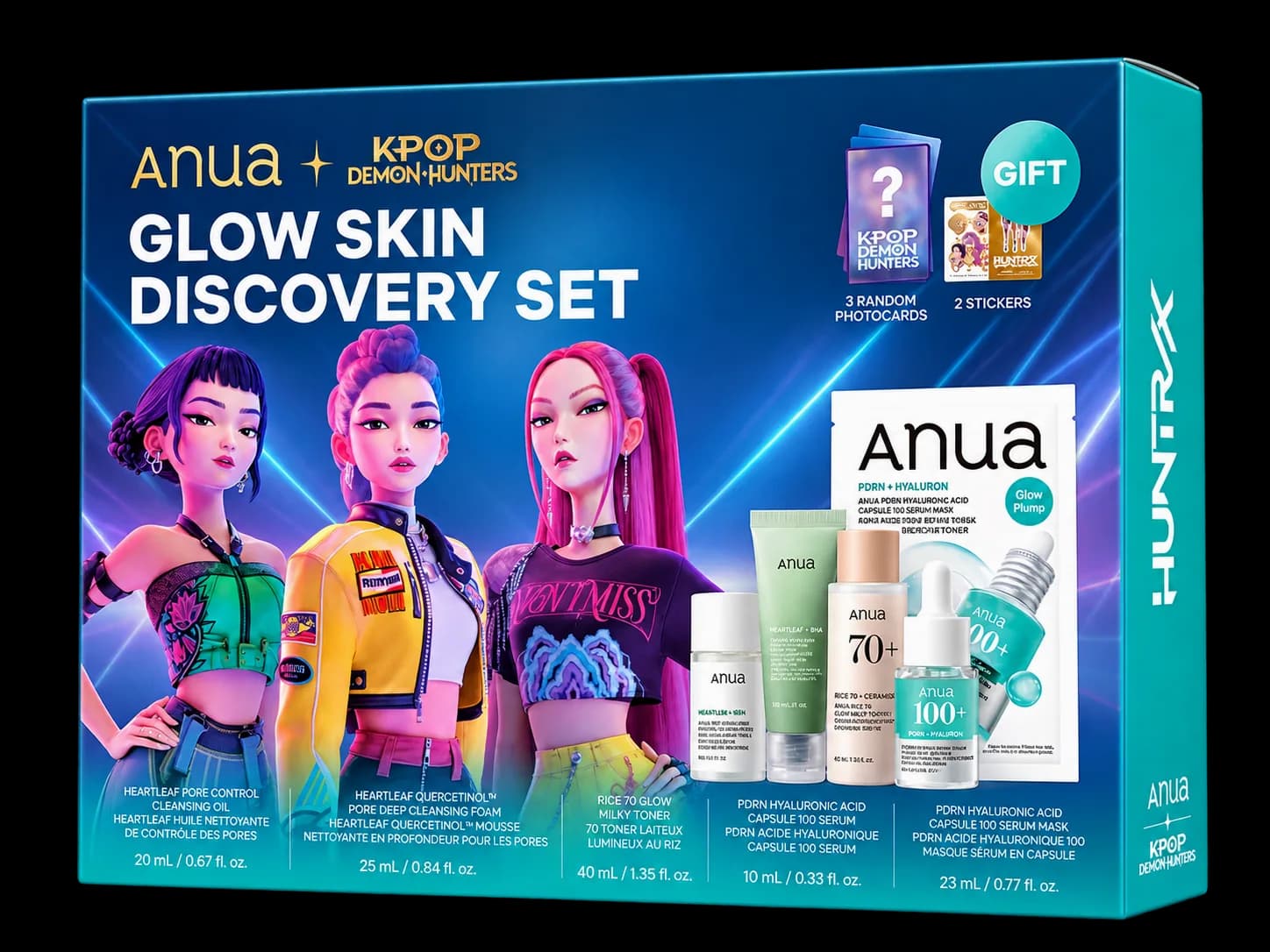 Anua K-Pop Demon Hunters Glow Skin Discovery Set
